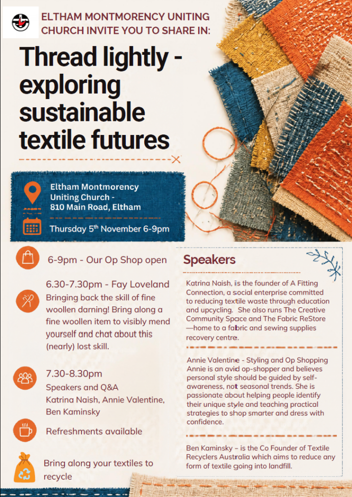 flyer for thread lightly event